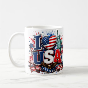 J'aime la tasse pour supporter de football patriot