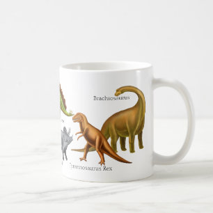 J'aime la tasse préhistorique de dinosaures