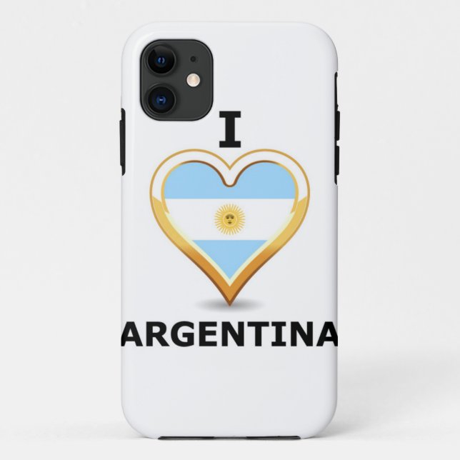 J'aime l'Argentine - coque iphone (Dos)