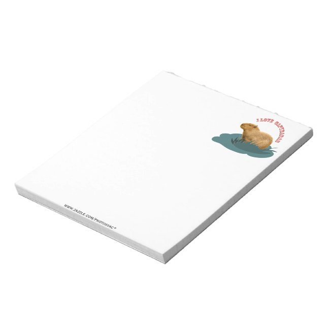 J'aime le Bloc-notes capybaras (Tourné)