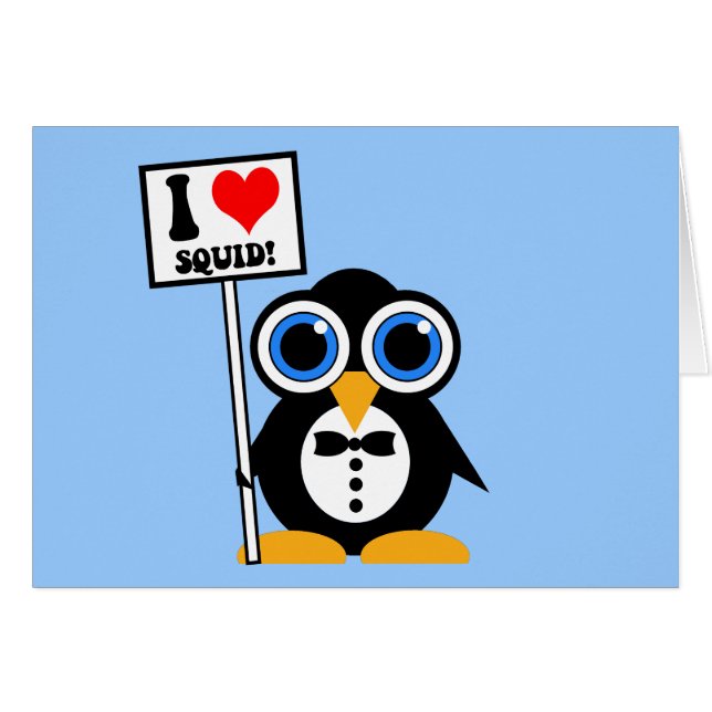 J'aime le calmar (Devant horizontal)