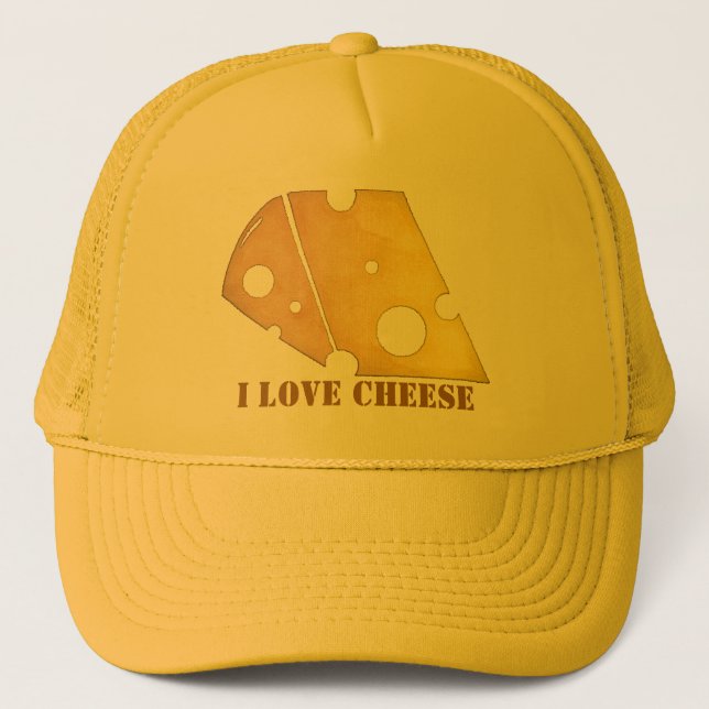 J'AIME le casquette de camionneur de FROMAGE (Devant)