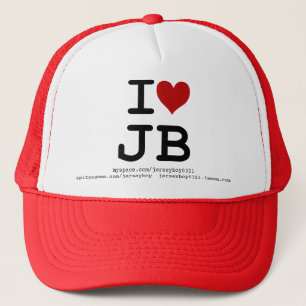 J'aime le casquette de camionneur de JB