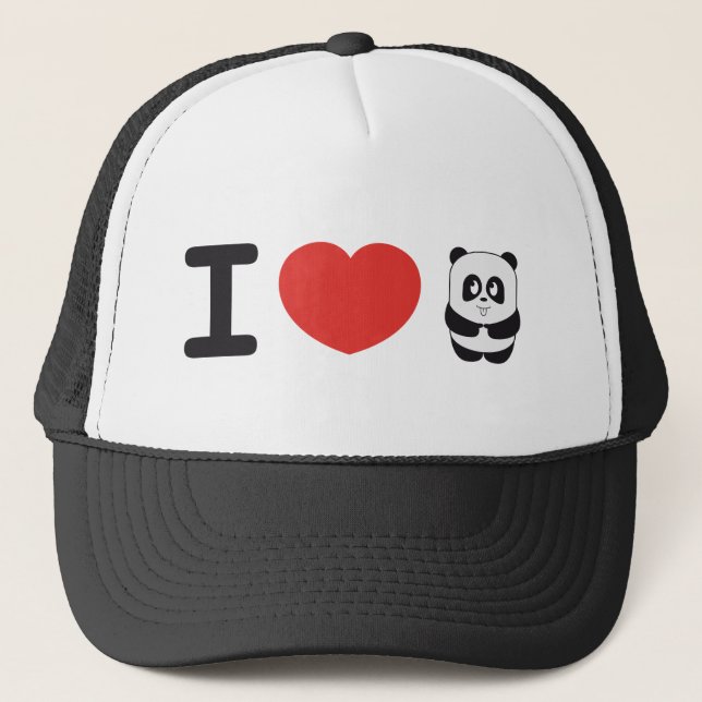 J'aime le casquette de panda (Devant)