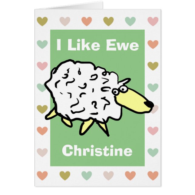 J'Aime Le Dessin D'Ewe Sheep (Devant)