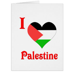 J'aime le drapeau de la Palestine