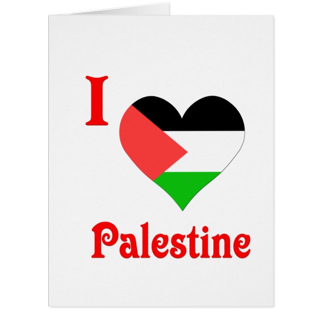 J'aime le drapeau palestinien (Devant)