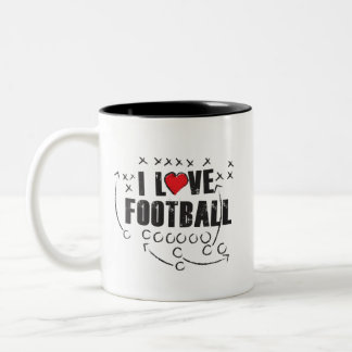 J'aime le football - noircissez la tasse à deux