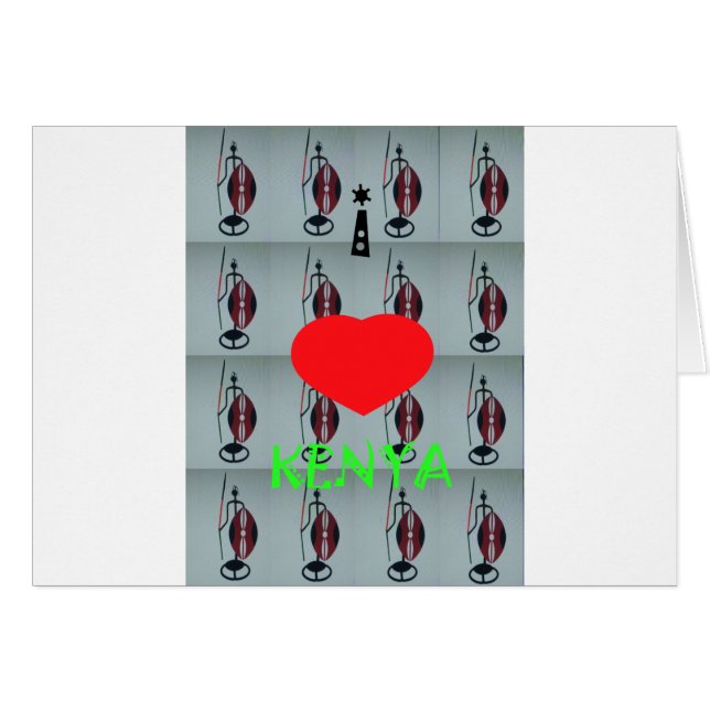 J'aime le Kenya (Devant horizontal)