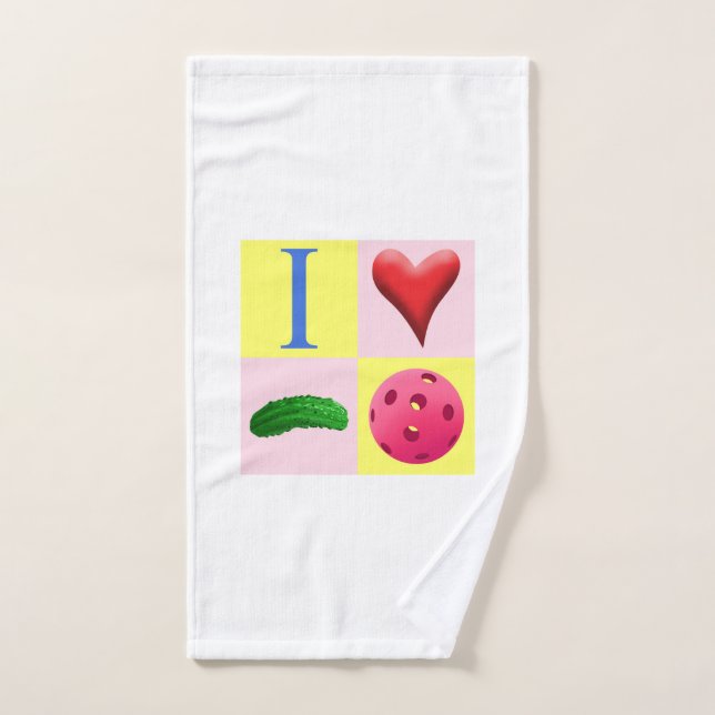 J'aime le logo de Pickleball avec la serviette de (Serviette à main)