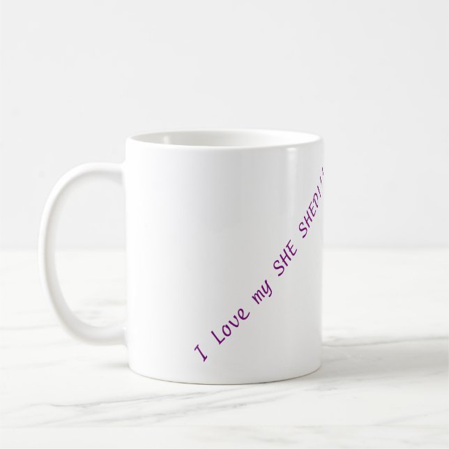 J'aime le mon ELLE AI JETÉ ! ! ! tasse (Gauche)