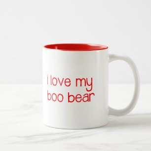j'aime le mon hue la tasse d'ours - rouge