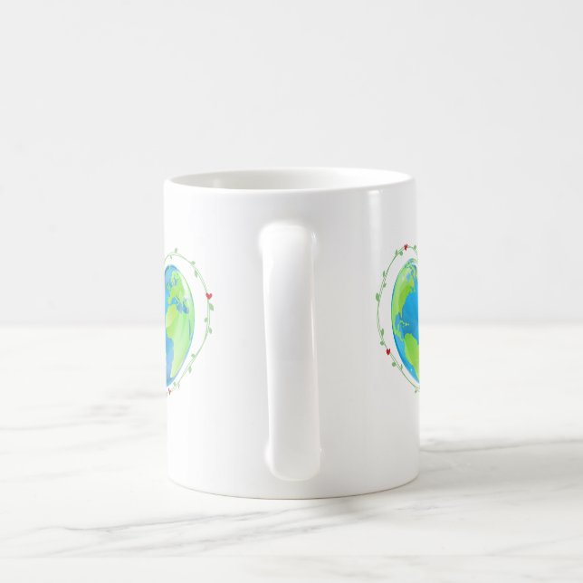 J'aime le monde Mug (Poignée)