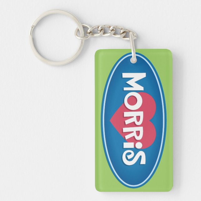 J'aime le porte - clé de MORRIS (Devant)
