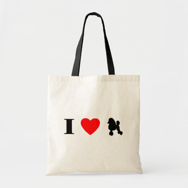 J'aime le sac de caniches (Devant)