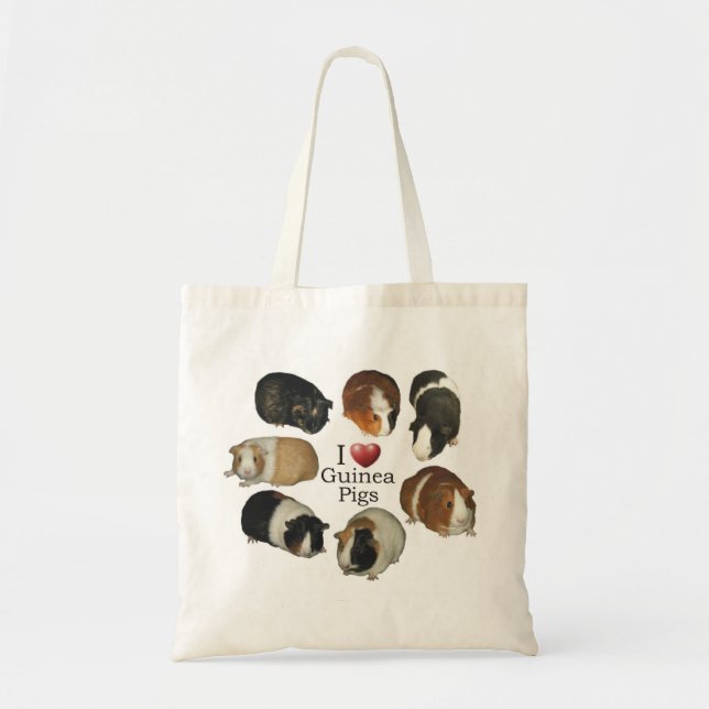 J'aime le sac fourre-tout à cobayes (Devant)