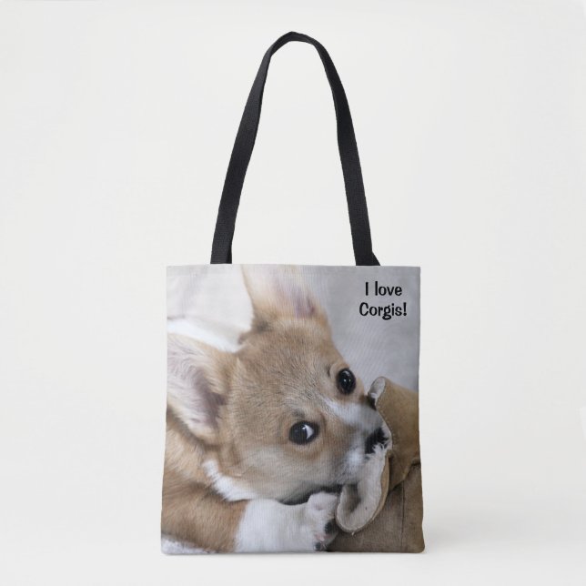 J'aime le sac fourre-tout à Corgis (Devant)