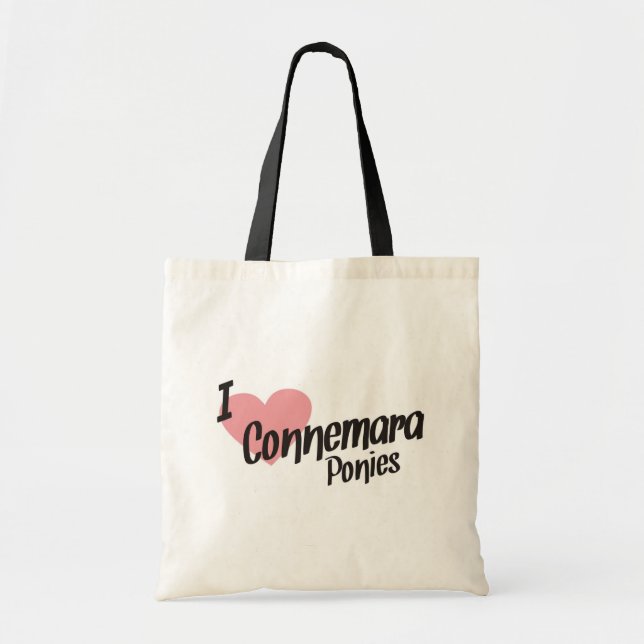 J'aime le sac fourre-tout à poneys de Connemara (Devant)