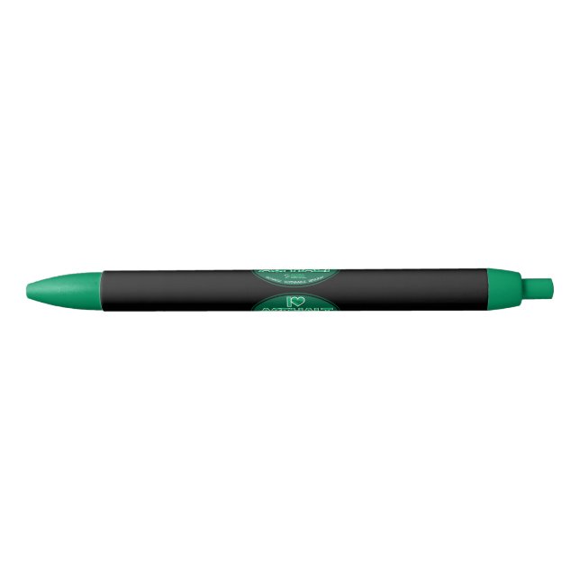 J'Aime Le Stylo À Encre D'Asphalte (Devant)