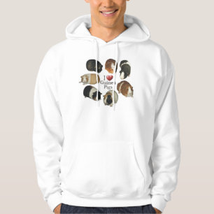 J'aime le sweat - shirt à capuche de cobayes