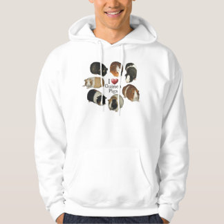 J'aime le sweat - shirt à capuche de cobayes