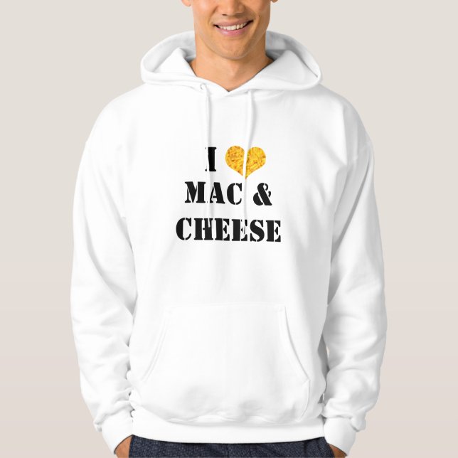 J'aime le sweat - shirt à capuche de Mac et de (Devant)