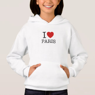 J'aime le sweat - shirt à capuche de Paris