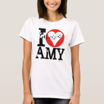 J'aime le T-shirt 1 d'Amy