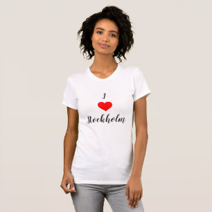 J'aime le T-shirt adapté des femmes de Stockholm,