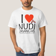 J'aime le T-shirt blanc de Nudibranchs pour les