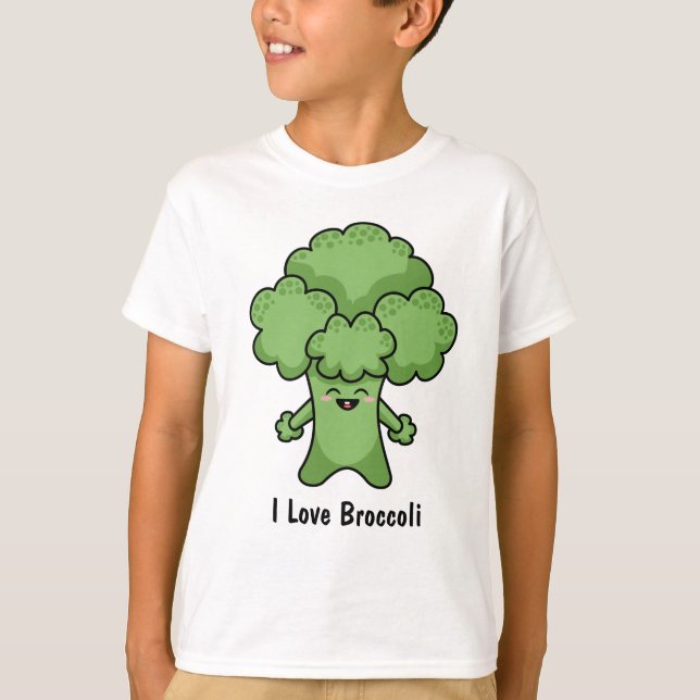 J'aime le T-shirt Broccoli (Devant)