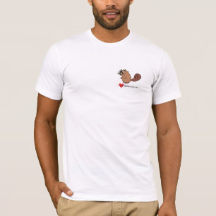 J'aime le T-shirt de Bill de casquette de castor