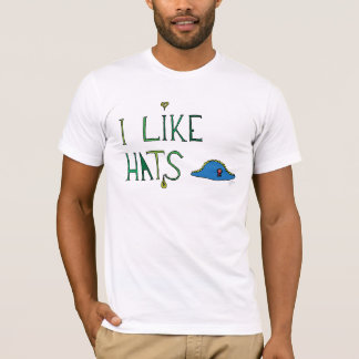 J'aime le T-shirt de casquettes