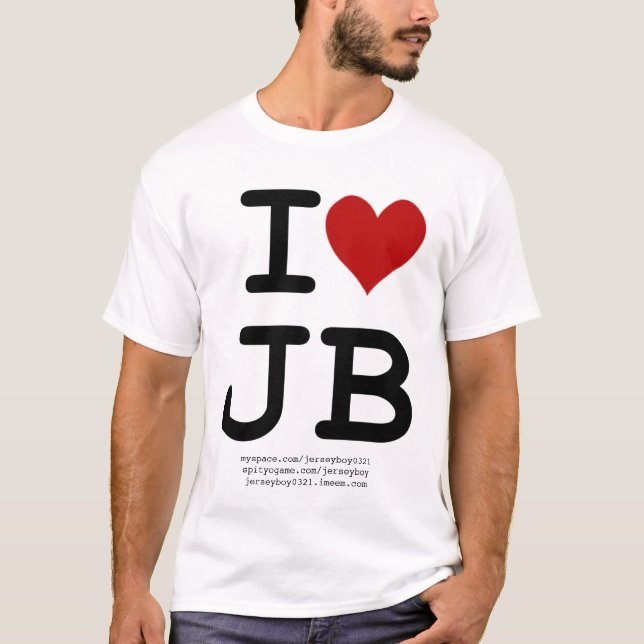 J'aime le T-shirt de JB (Devant)