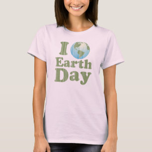 J'aime le T-shirt de jour de la terre