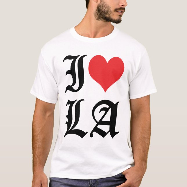 J'aime le T-shirt de LA de coeur de la LA/I (Los (Devant)