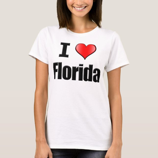 J'aime le T-shirt de la Floride - femmes (Devant)