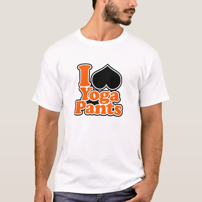 J'aime le T-shirt de pantalon de yoga (Devant)