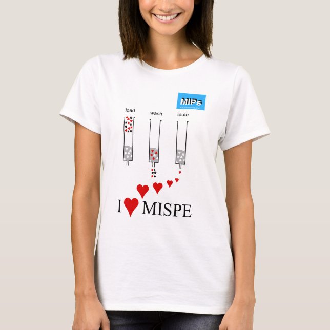J'aime le T-shirt des femmes de MISPE (Devant)