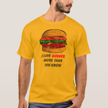 J'aime le T-shirt d'hamburger