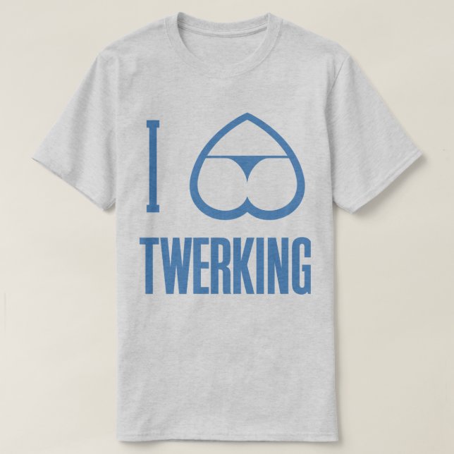 J'aime le T-shirt drôle de bout sans valeur de (Design devant)