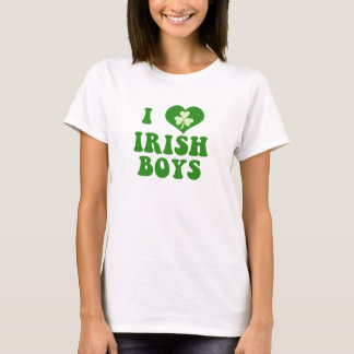 J'aime le T-shirt irlandais de garçons