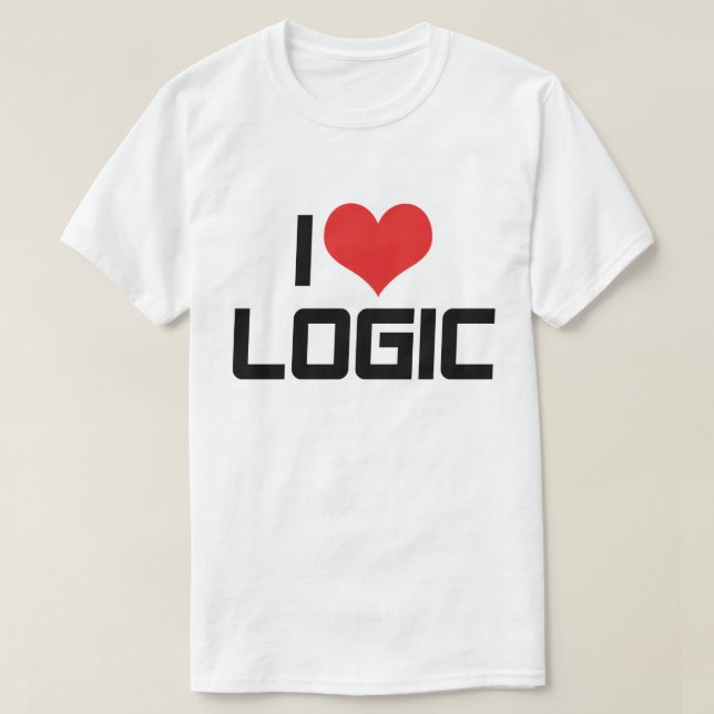 J'aime le T-shirt logique (Design devant)