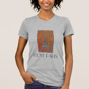 J'AIME le T-shirt vintage de voyage de PARIS