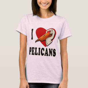 J'aime le T-shirts de pélicans, habillement