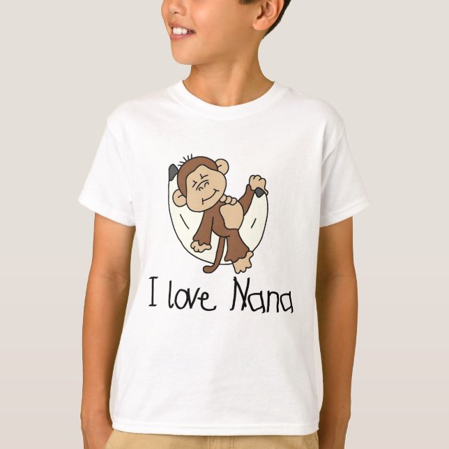 J'aime le T-shirts et les cadeaux de Nana (Devant)
