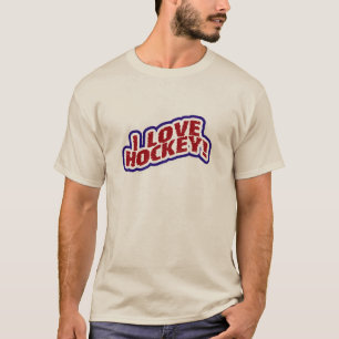 J'aime le T-shirts et les cadeaux d'hockey