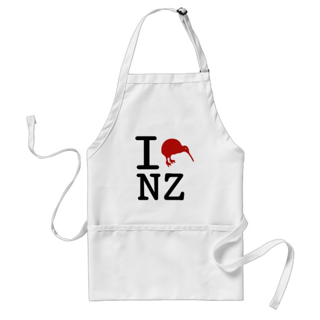J'aime le tablier de kiwi de la Nouvelle Zélande (Devant)