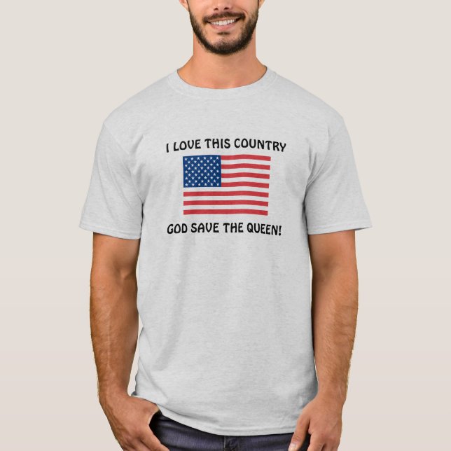 J'aime le tee - shirt drôle du T-shirt des hommes (Devant)