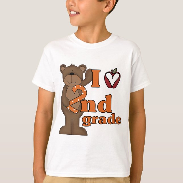 J'aime les 2èmes T-shirts et cadeaux de catégorie (Devant)